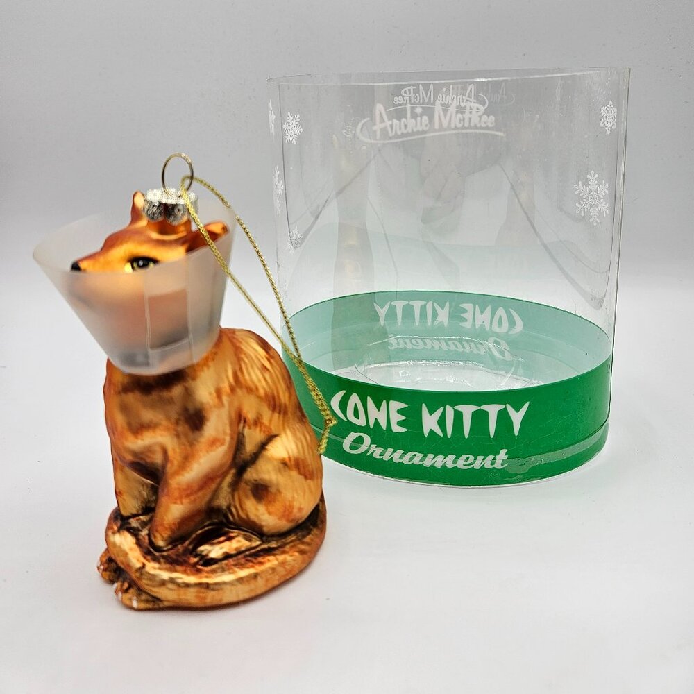 2015 Archie McPhee Cone Kitty Ornament Christmas New In Box